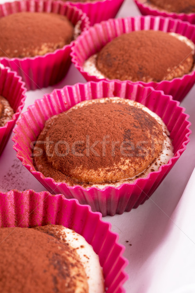Tiramisu comida café luz fundo queijo Foto stock © Dar1930