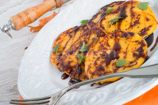 Stockfoto: Traditioneel · pompoen · gist · pannenkoeken · voedsel · partij