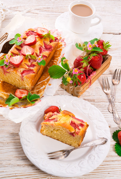 Strawberry cake Stock photo © Dar1930