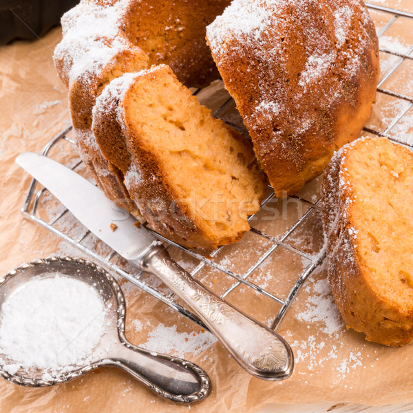 gluten-free cake with rice flour and kaymak Stock photo © Dar1930