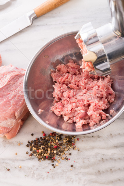 Hús daráló absztrakt háttér konyha zöld Stock fotó © Dar1930
