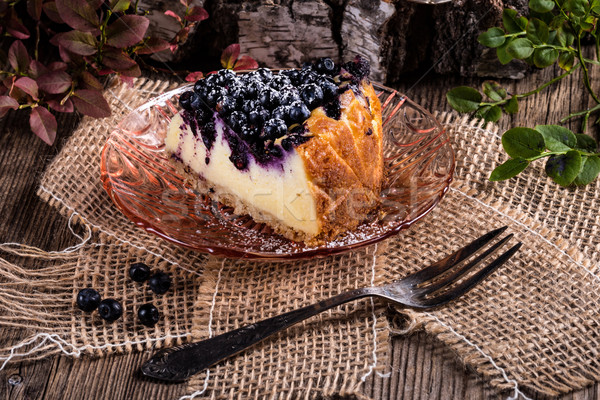 Cheesecake blueberries Stock photo © Dar1930