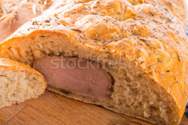 Porc filet pain brun fond cuisine [[stock_photo]] © Dar1930