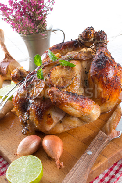 roasted chickens Stock photo © Dar1930