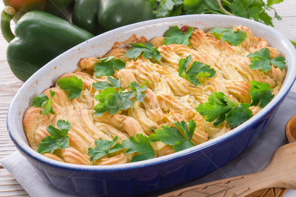 Foto d'archivio: Patate · folla · alimentare · verde · formaggio · cena