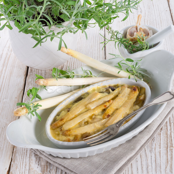 Asparagus leek casserole  Stock photo © Dar1930