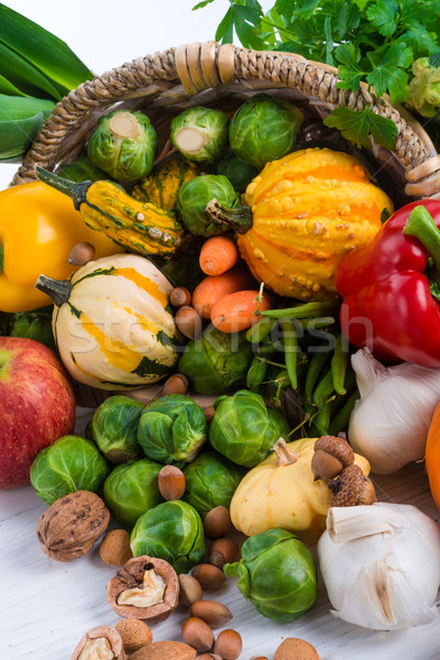 Horn with vegetables Stock photo © Dar1930