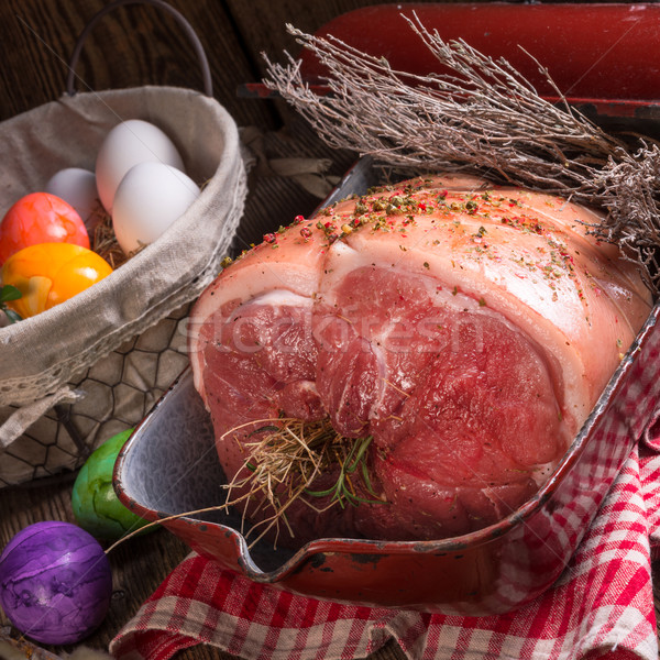 raw Easter roast - crisp and fresh Stock photo © Dar1930