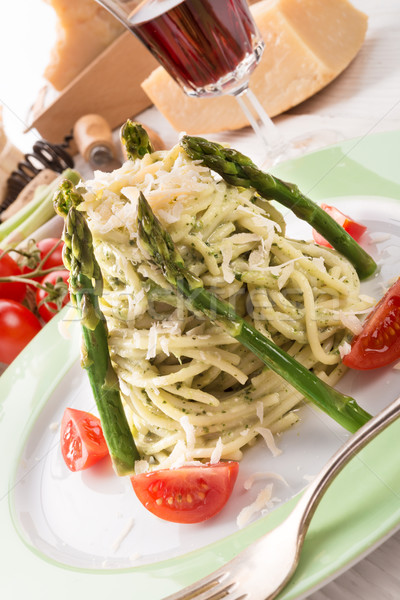 Pasta with asparagus Stock photo © Dar1930