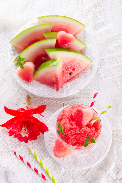 Foto stock: Fruto · verão · beber · vermelho · planta · líquido