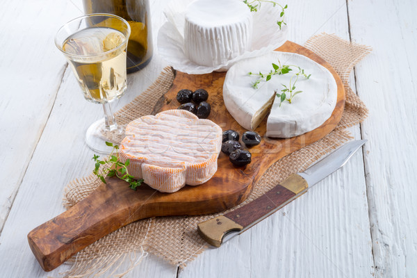 Stock photo: cheese plate