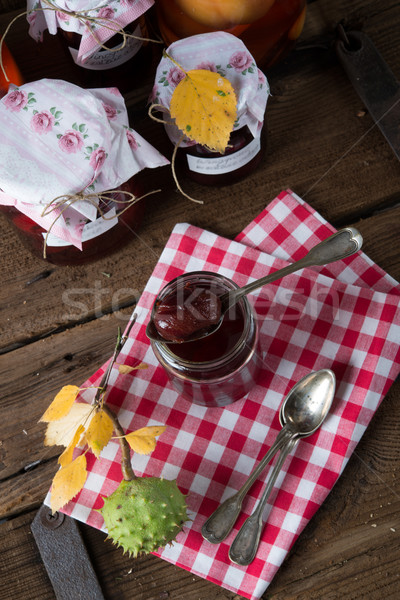 pickled Plum in red wine Stock photo © Dar1930