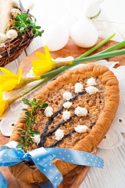 Dekoriert Ostern Vielfalt süß Kuchen gebacken Stock foto © Dar1930