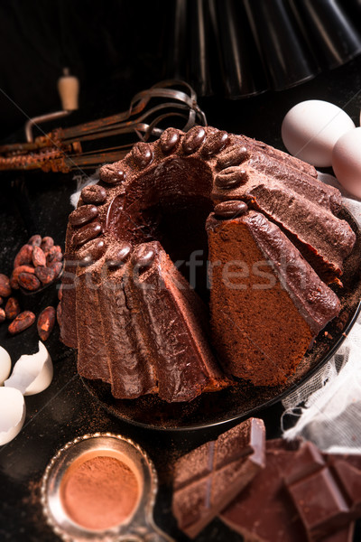 Stock photo: Chocolate cake