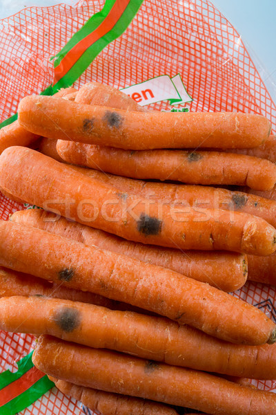 гнилой морковь продовольствие крест фон оранжевый Сток-фото © Dar1930