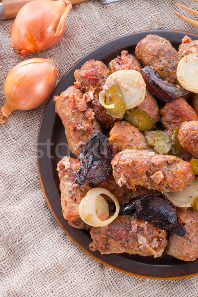 Stock photo: meat beefs olive