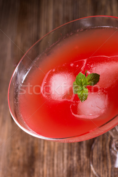 Stock photo: Watermelon juice with ice