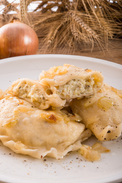 Stock photo:  Pierogi.Polish dish 	