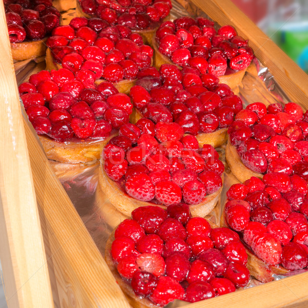 raspberry cake Stock photo © Dar1930