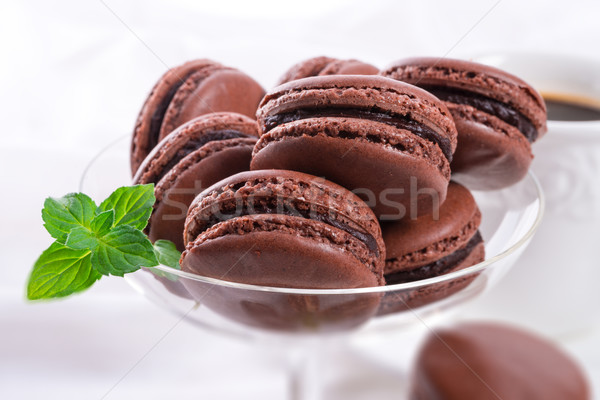 çikolata macarons kakule gıda bar şeker Stok fotoğraf © Dar1930