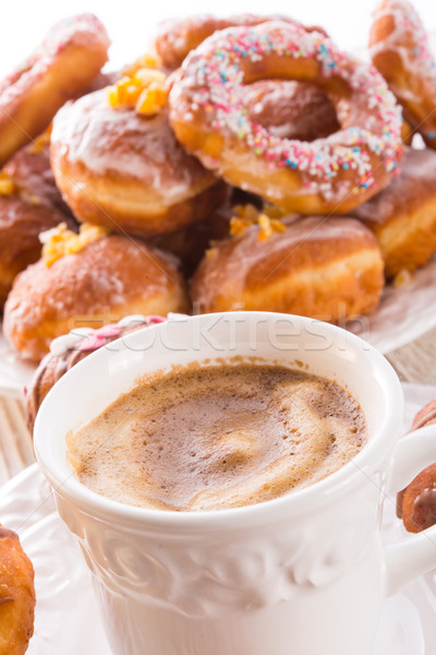 bismarck doughnuts on a plate Stock photo © Dar1930