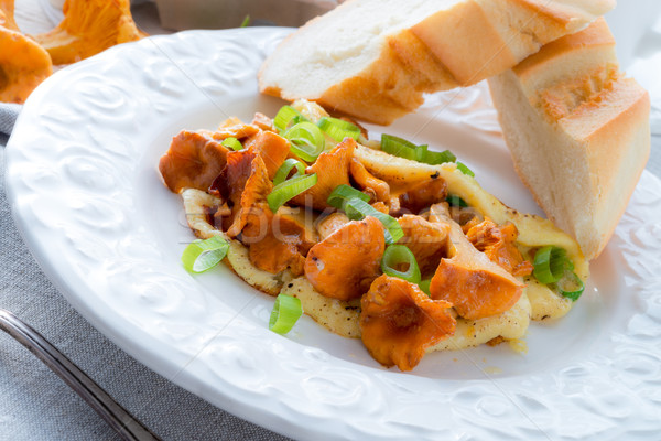 have breakfast omelette with chanterelles Stock photo © Dar1930