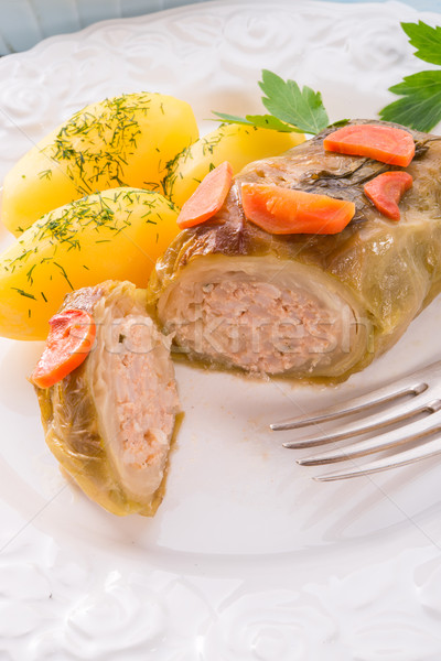 baked cabbage rolls Stock photo © Dar1930