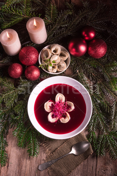 red borscht soup Stock photo © Dar1930