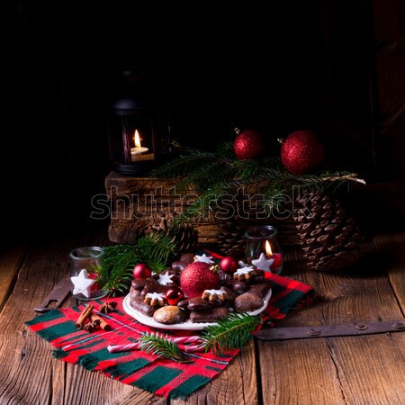 Stock photo: Christmas poppy seed cake