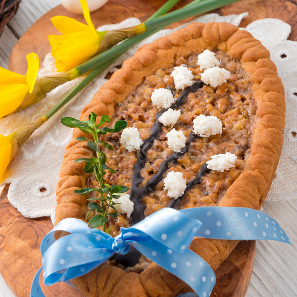 Polish Mazurek decorated for Easter Stock photo © Dar1930