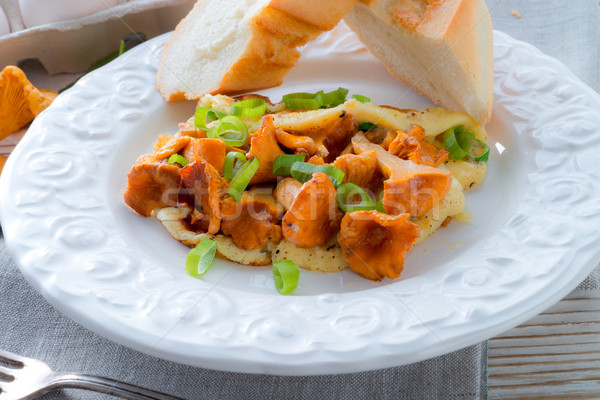 	have breakfast omelette with chanterelles Stock photo © Dar1930