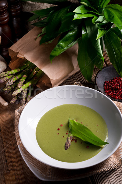 Ramsons Asparagus Soup  Stock photo © Dar1930