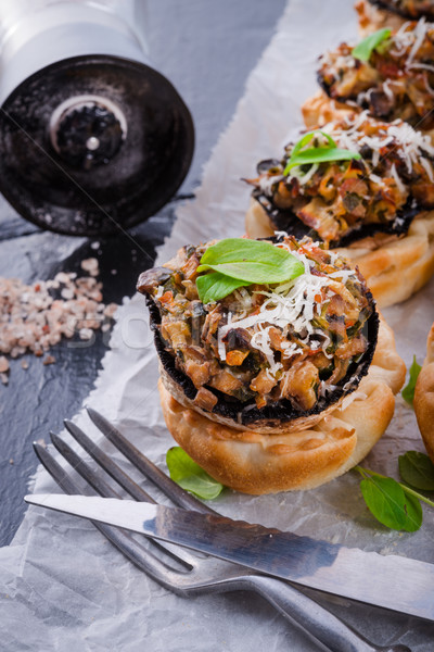 Champignons with puff pastry Stock photo © Dar1930