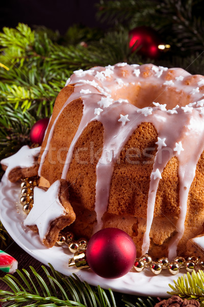 christmas madeira cake Stock photo © Dar1930