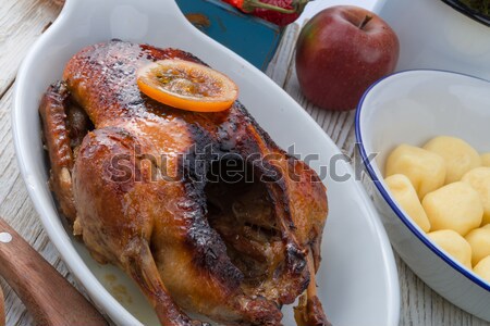 duck with dumplings and pickled plum Stock photo © Dar1930