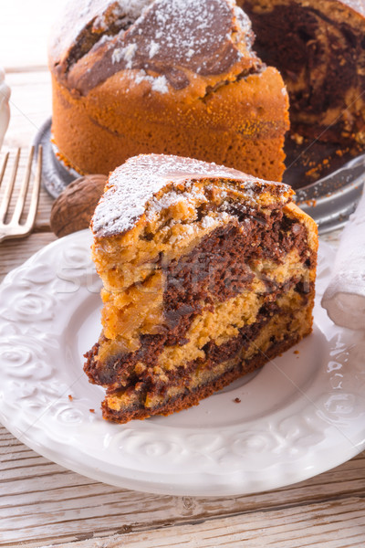 Foto stock: Mármore · bolo · café · chocolate · ovos · preto