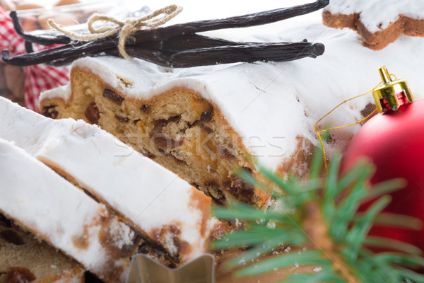 	Christmas stollen with vanilla Stock photo © Dar1930