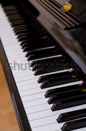 Сток-фото: фортепиано · фон · ключевые · черный · джаза · звук