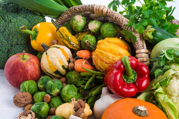 Horn with vegetables Stock photo © Dar1930