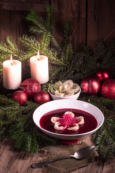 red borscht soup Stock photo © Dar1930