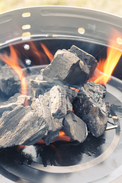 Burning Charcoal Stock photo © Dar1930