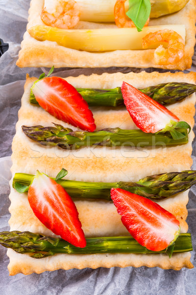 Asparagus tarte Stock photo © Dar1930