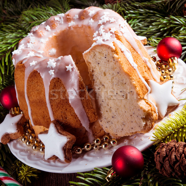 christmas madeira cake Stock photo © Dar1930