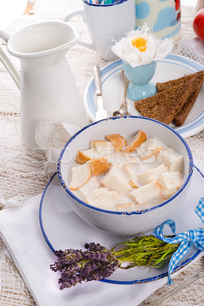 Traditionnellement café heureux santé chocolat oeuf [[stock_photo]] © Dar1930