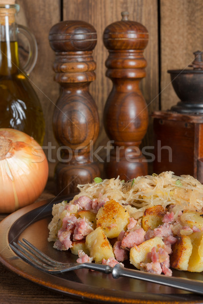 sauerkraut dumplings Stock photo © Dar1930