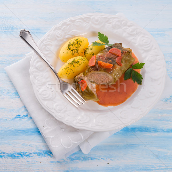 baked cabbage rolls Stock photo © Dar1930