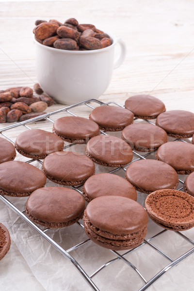 Stok fotoğraf: çikolata · macarons · kakule · gıda · bar · şeker