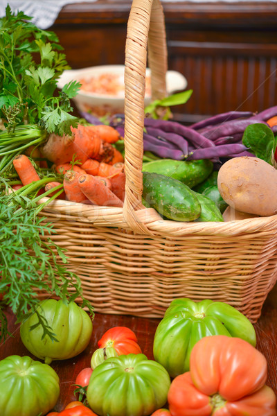 Vegetable basket Stock photo © Dar1930