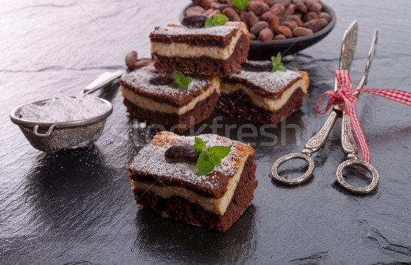 Chocolat alimentaire maison gâteau fromages [[stock_photo]] © Dar1930