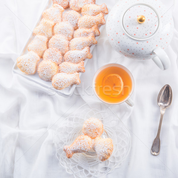 fresh baked madeleines cookies Stock photo © Dar1930